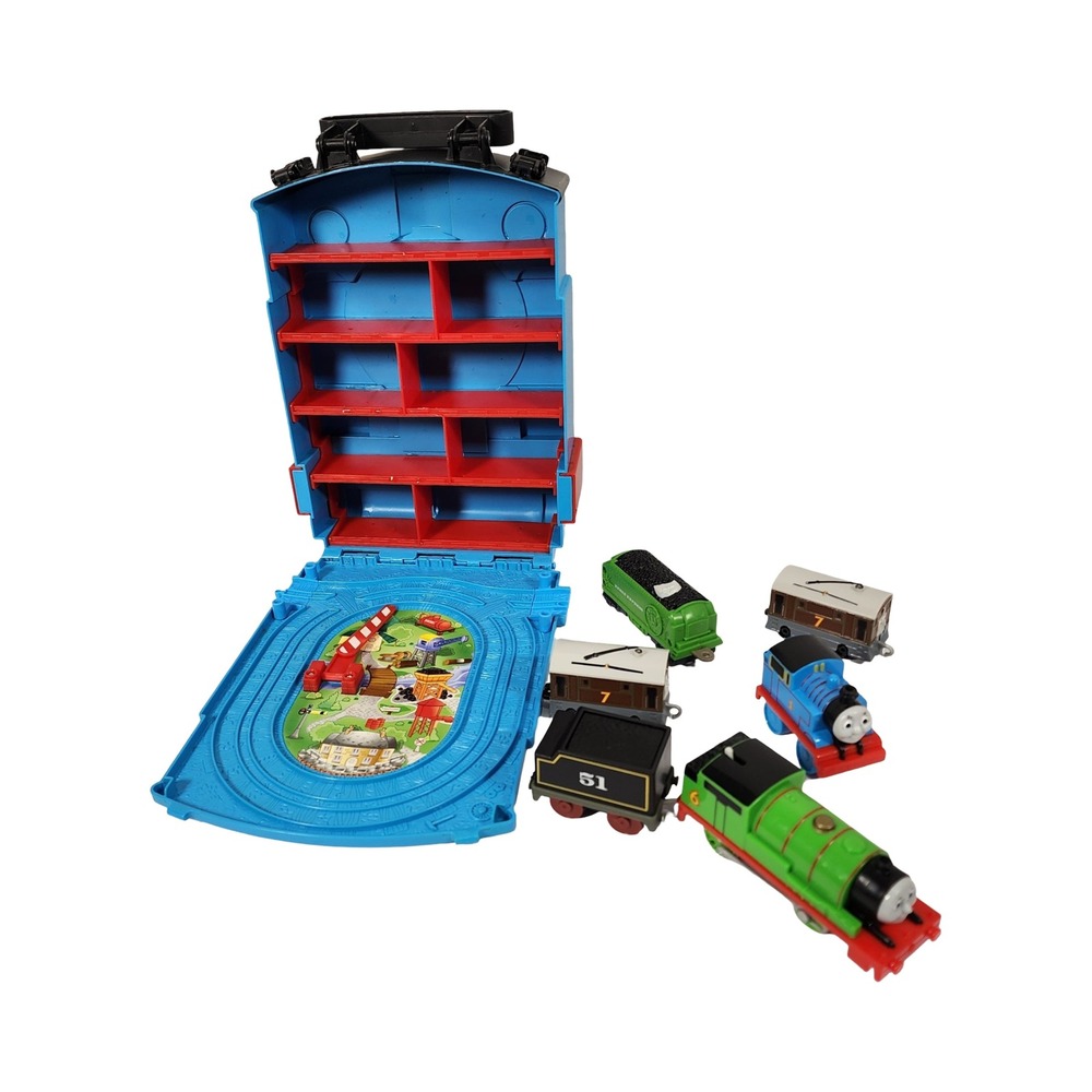 Thomas and Friends Take‎ N Play Train Carry Case Playset with Trains  Lot
